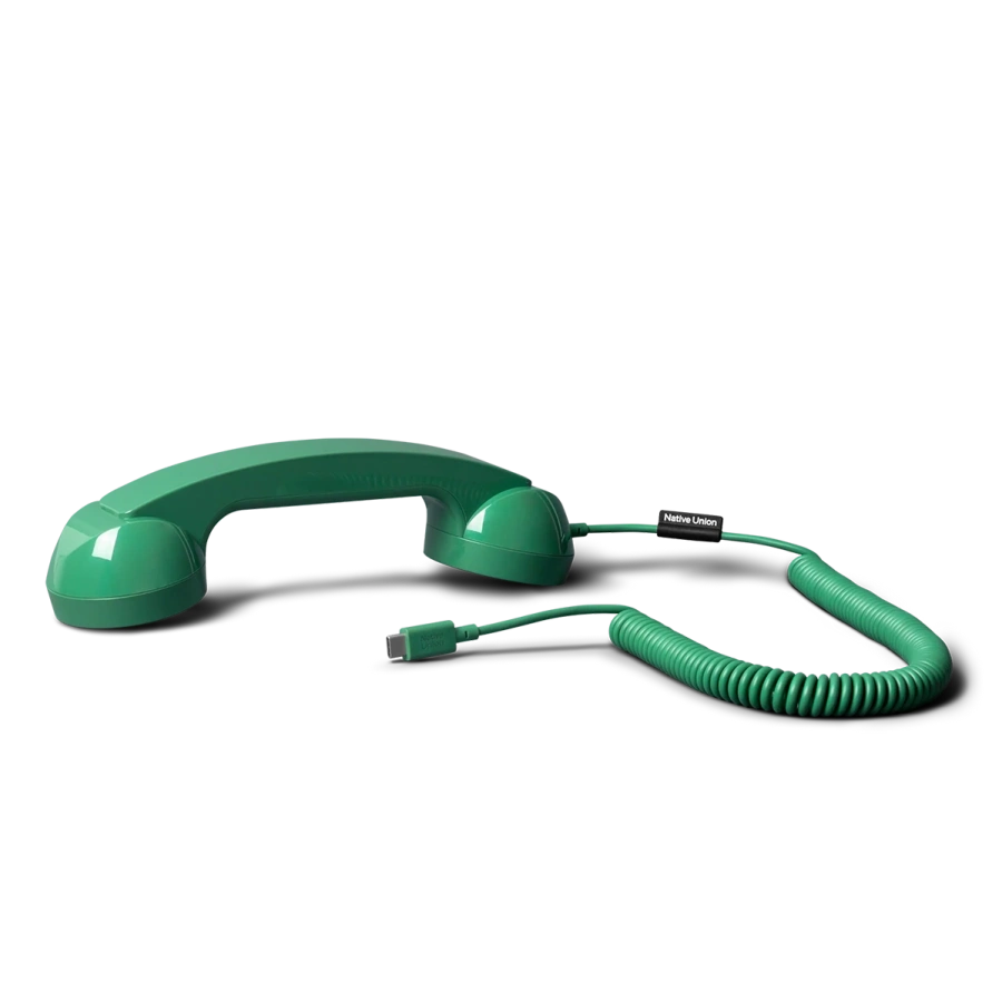 Ретро-трубка для смартфона/компьютера Native Union POP Phone - Pine (POP-P-PIN)