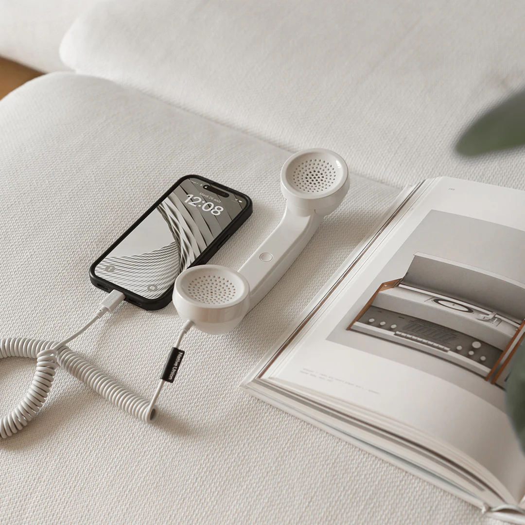 Ретро-трубка для смартфона/компьютера Native Union POP Phone - SandStone (POP-P-SAN)