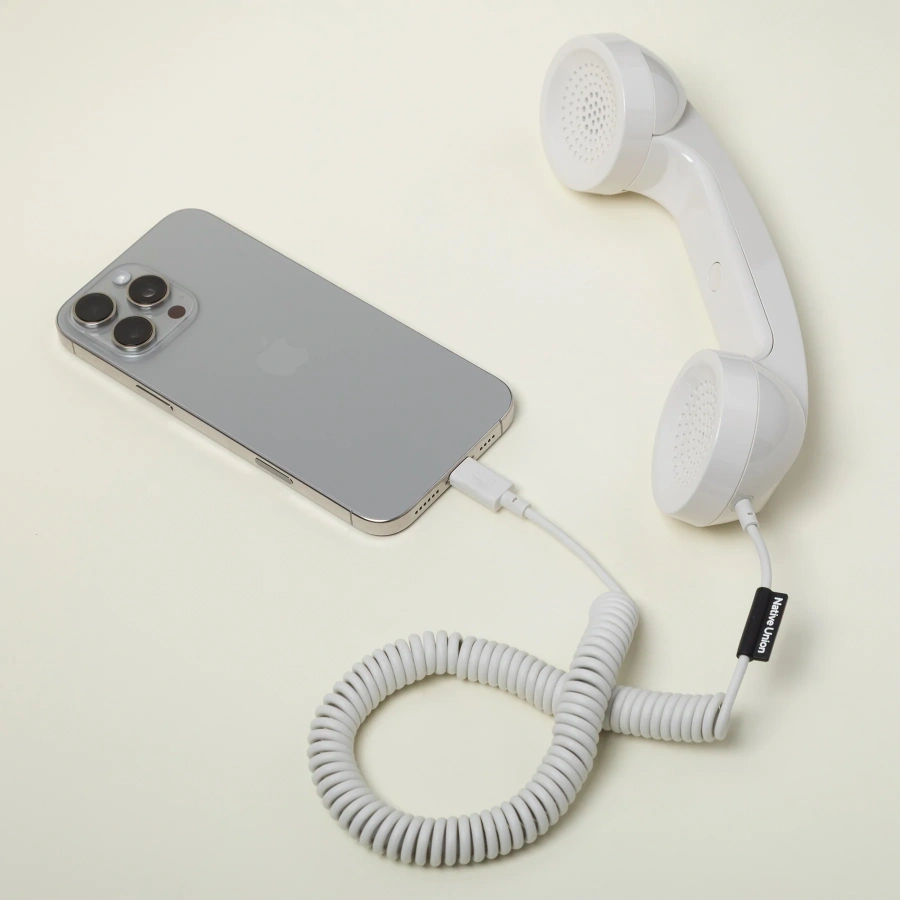 Ретро-трубка для смартфона/компьютера Native Union POP Phone - SandStone (POP-P-SAN)