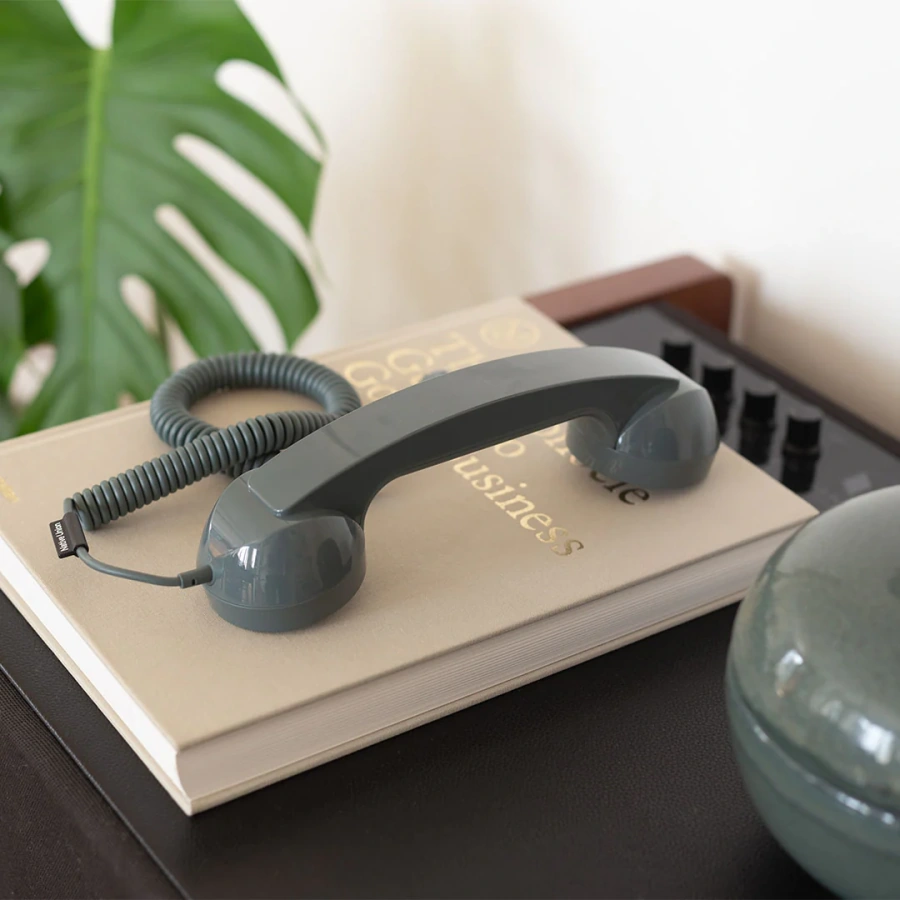 Ретро-трубка для смартфона/компьютера Native Union POP Phone - Slate Green (POP-P-GRN)