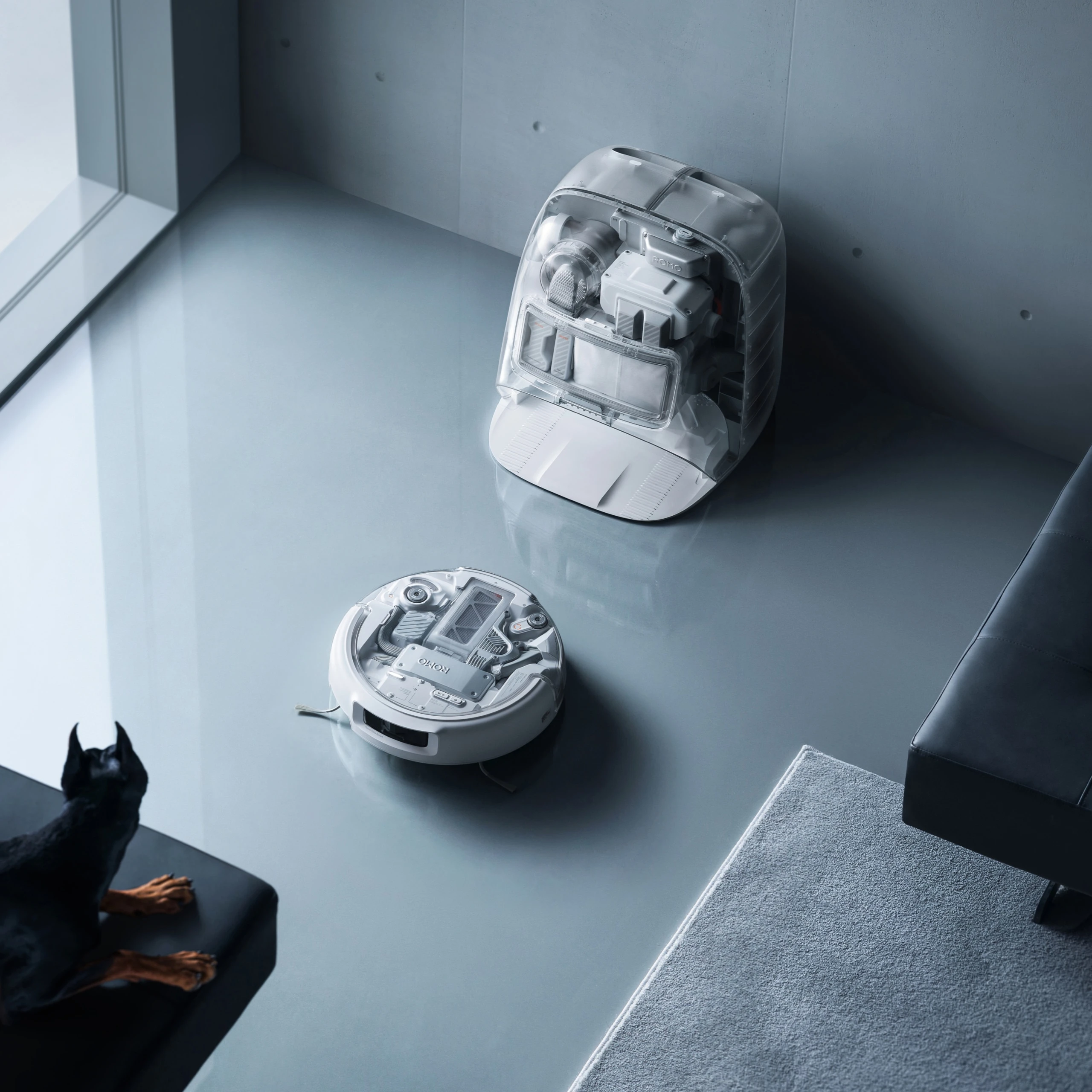 Робот-пилосос з вологим прибиранням DJI ROMO P (CP.CR.00000052)