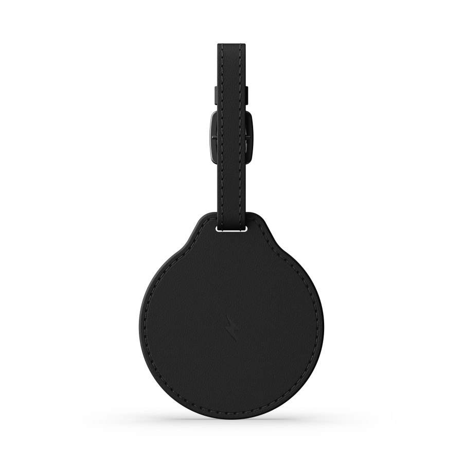 Розумна багажна бірка Satechi Vegan-Leather FindAll Luggage Tag with Apple FindMy - Black (ST-LFALTK)