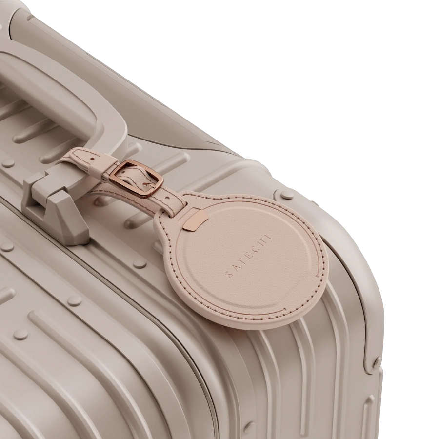 Розумна багажна бірка Satechi Vegan-Leather FindAll Luggage Tag with Apple FindMy - Desert Rose (ST-LFALTR)