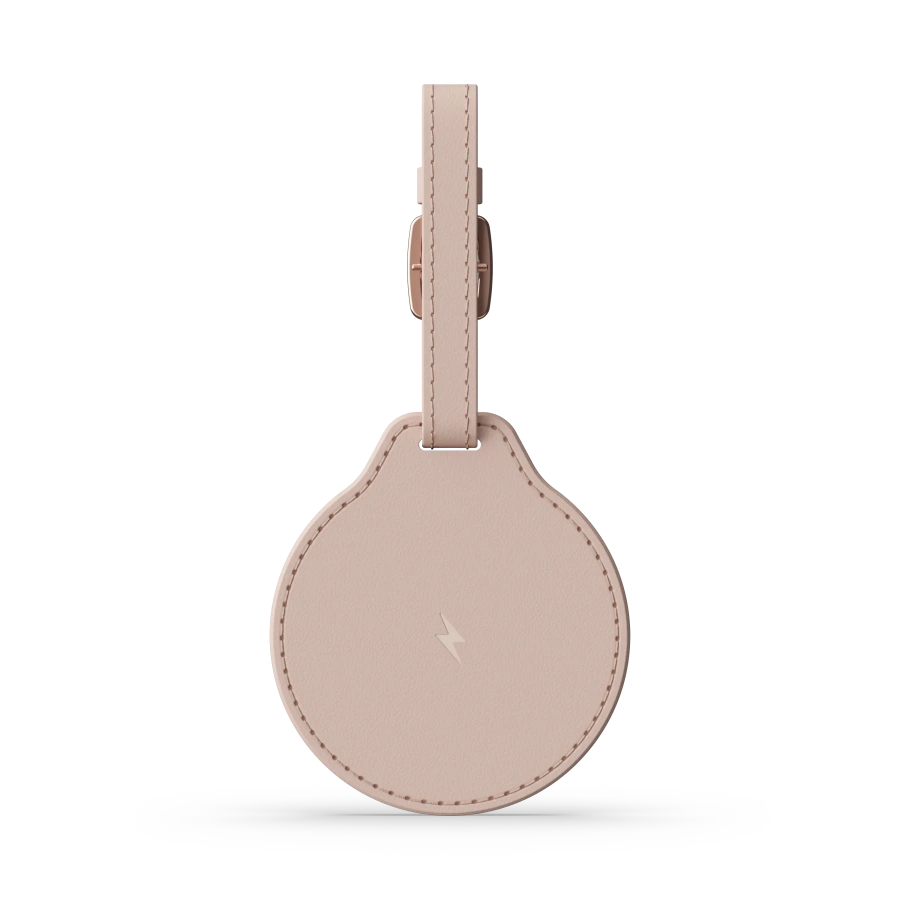 Розумна багажна бірка Satechi Vegan-Leather FindAll Luggage Tag with Apple FindMy - Desert Rose (ST-LFALTR)