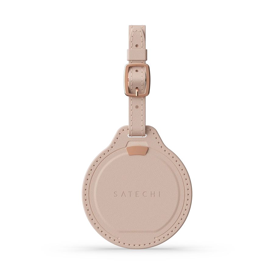 Розумна багажна бірка Satechi Vegan-Leather FindAll Luggage Tag with Apple FindMy - Desert Rose (ST-LFALTR)