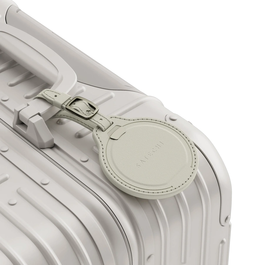 Розумна багажна бірка Satechi Vegan-Leather FindAll Luggage Tag with Apple FindMy - Sand (ST-LFALTW)