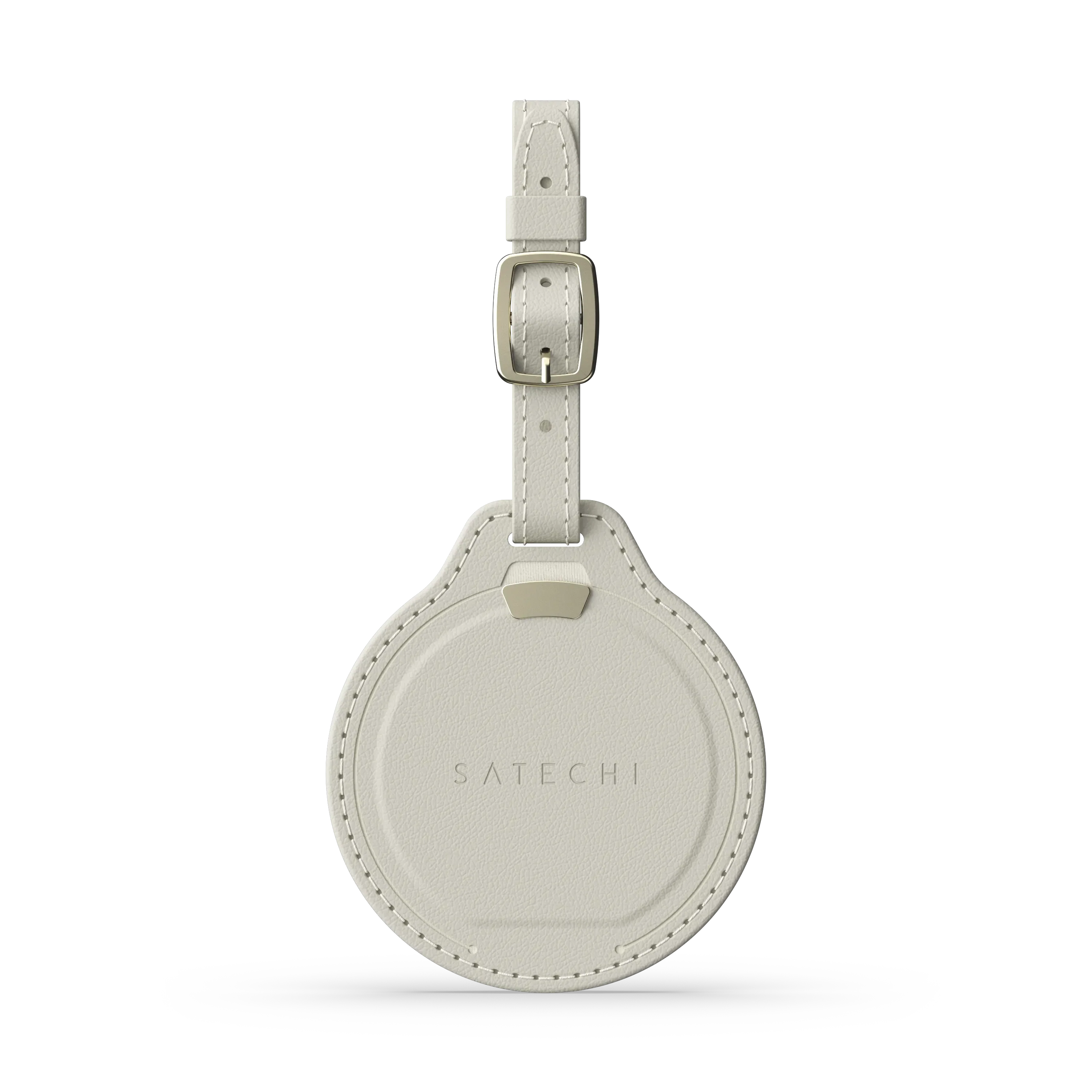 Умная багажная бирка Satechi Vegan-Leather FindAll Luggage Tag with Apple FindMy - Sand (ST-LFALTW)