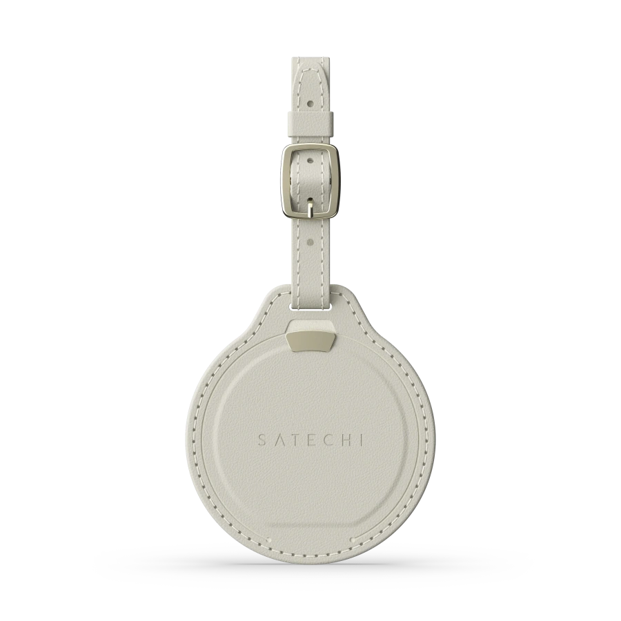 Розумна багажна бірка Satechi Vegan-Leather FindAll Luggage Tag with Apple FindMy - Sand (ST-LFALTW)