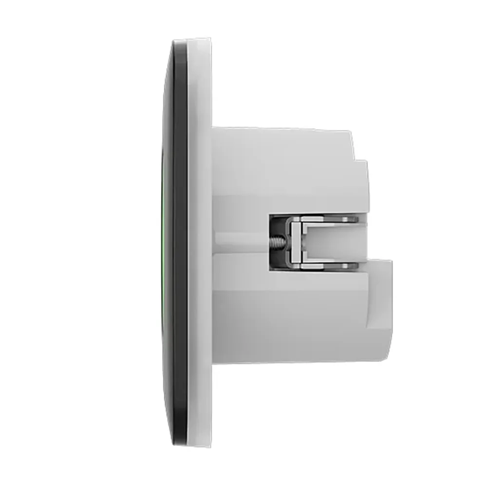 Розумна розетка з функцією моніторингу споживання електроенергії Ajax Outlet [type F] Jeweller - Black