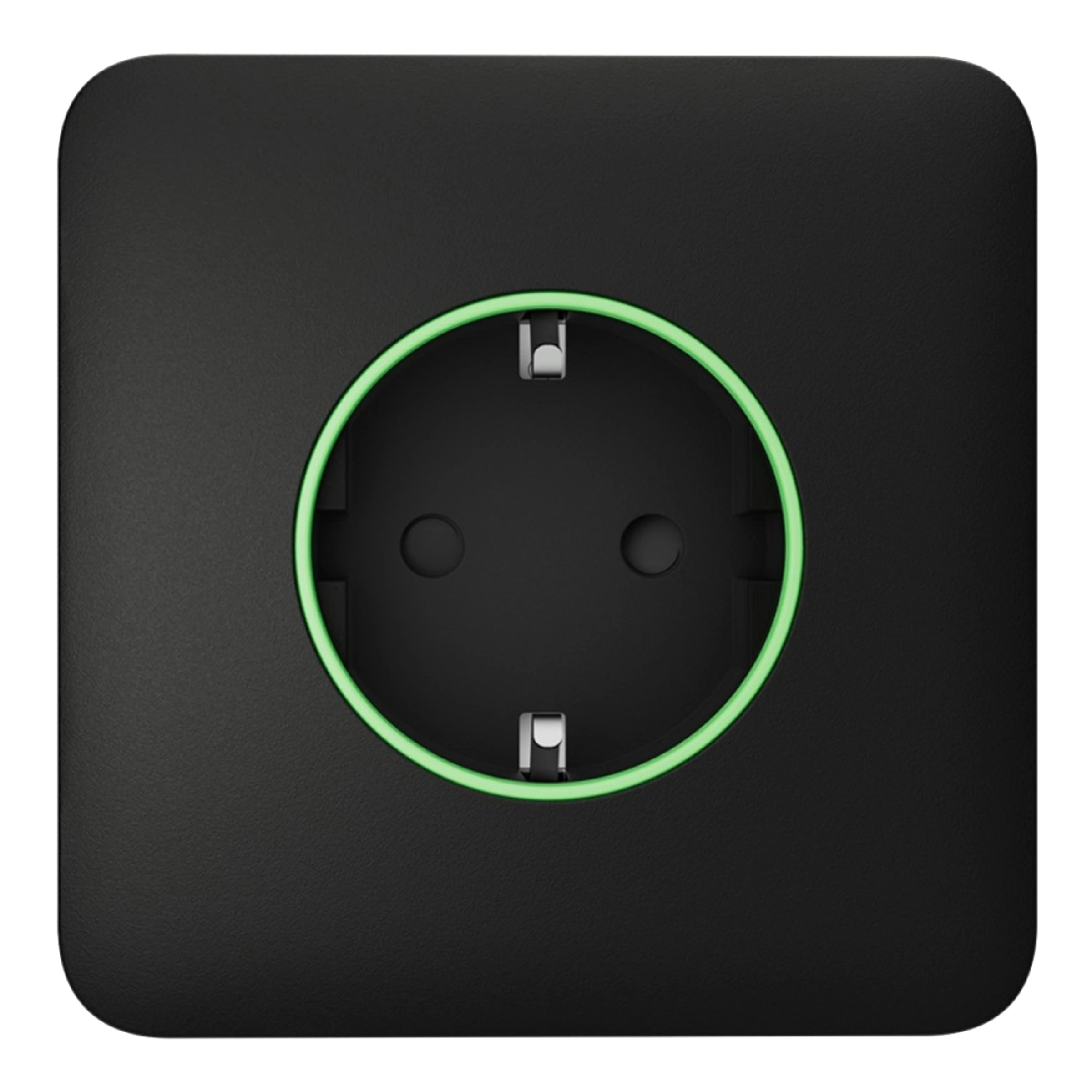 Розумна розетка з функцією моніторингу споживання електроенергії Ajax Outlet [type F] Jeweller - Black