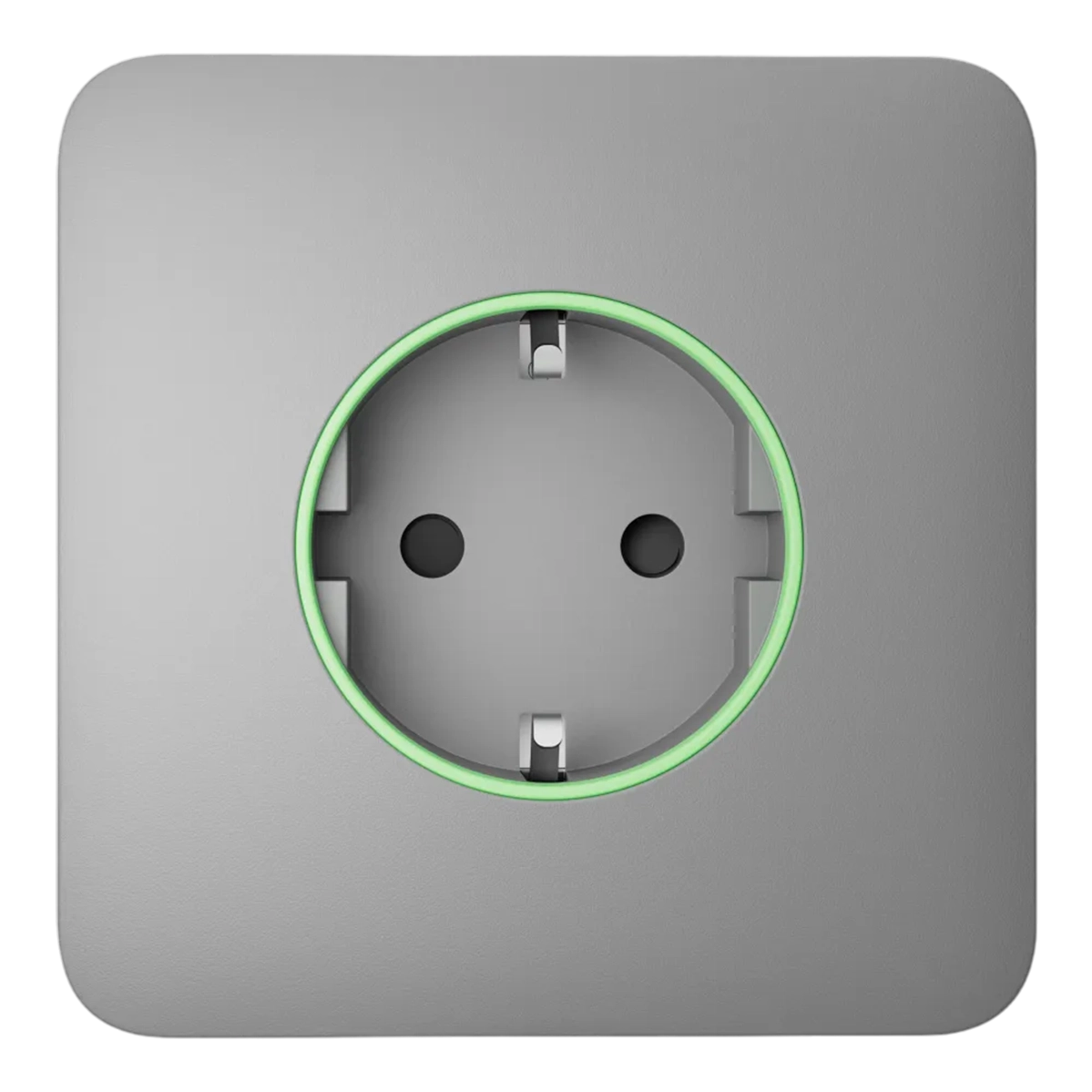 Розумна розетка з функцією моніторингу споживання електроенергії Ajax Outlet [type F] Jeweller - Fog