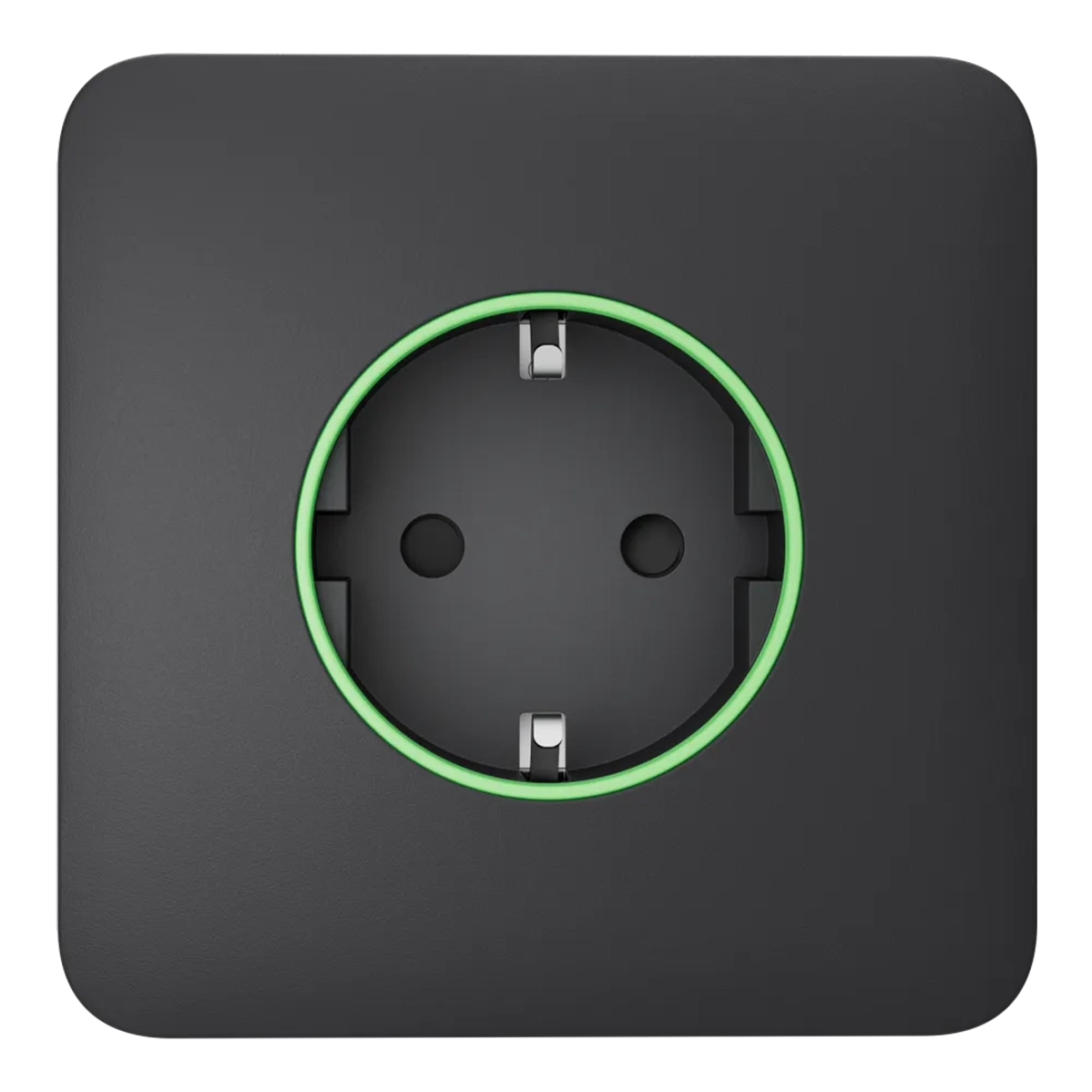 Розумна розетка з функцією моніторингу споживання електроенергії Ajax Outlet [type F] Jeweller - Graphite