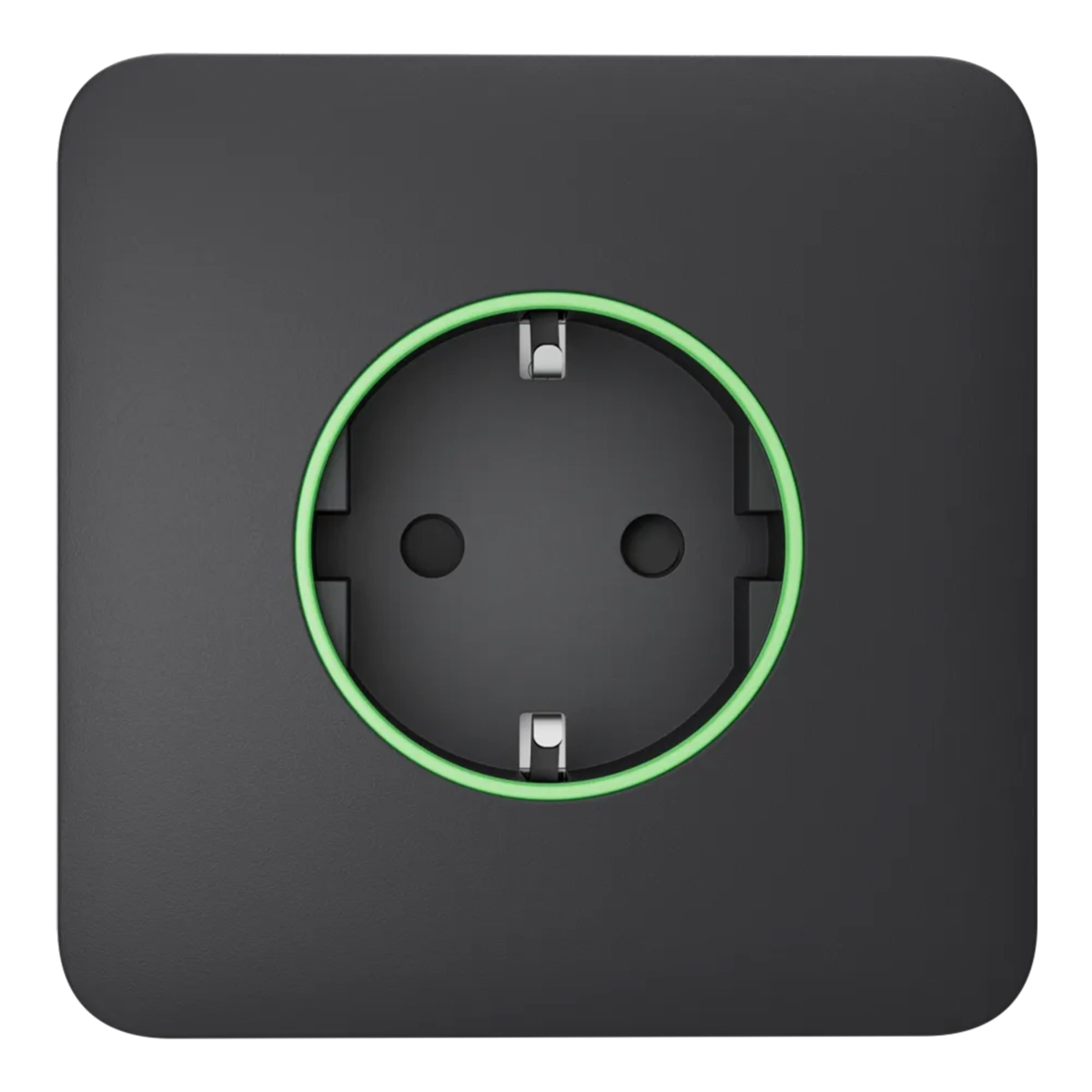 Розумна розетка з функцією моніторингу споживання електроенергії Ajax Outlet [type F] Jeweller - Graphite