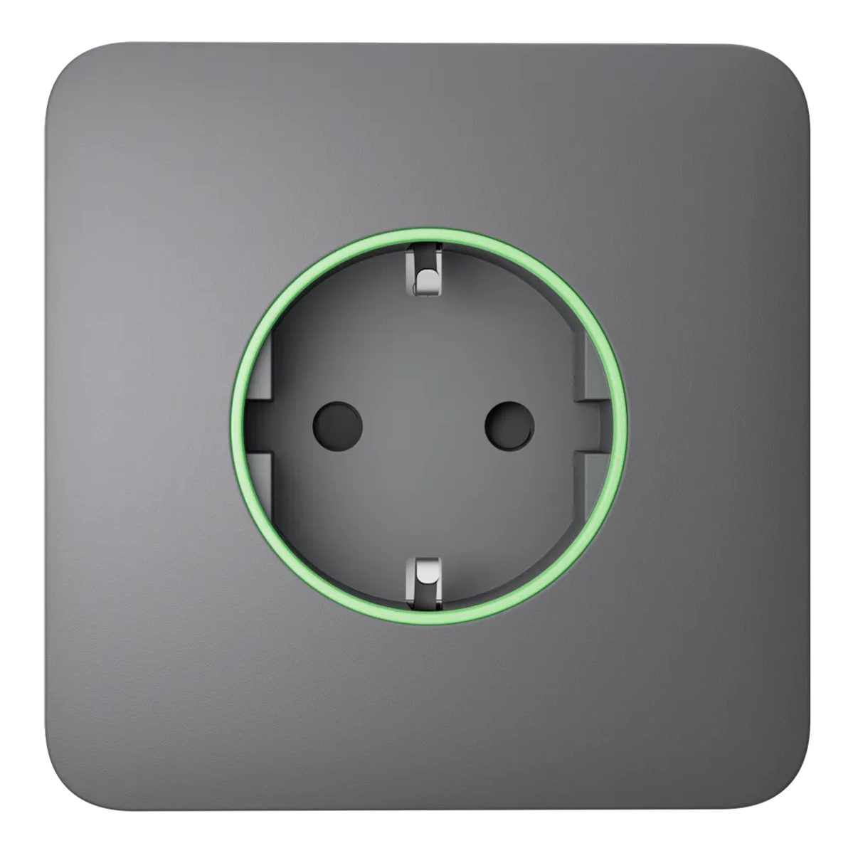 Розумна розетка з функцією моніторингу споживання електроенергії Ajax Outlet [type F] Jeweller - Grey