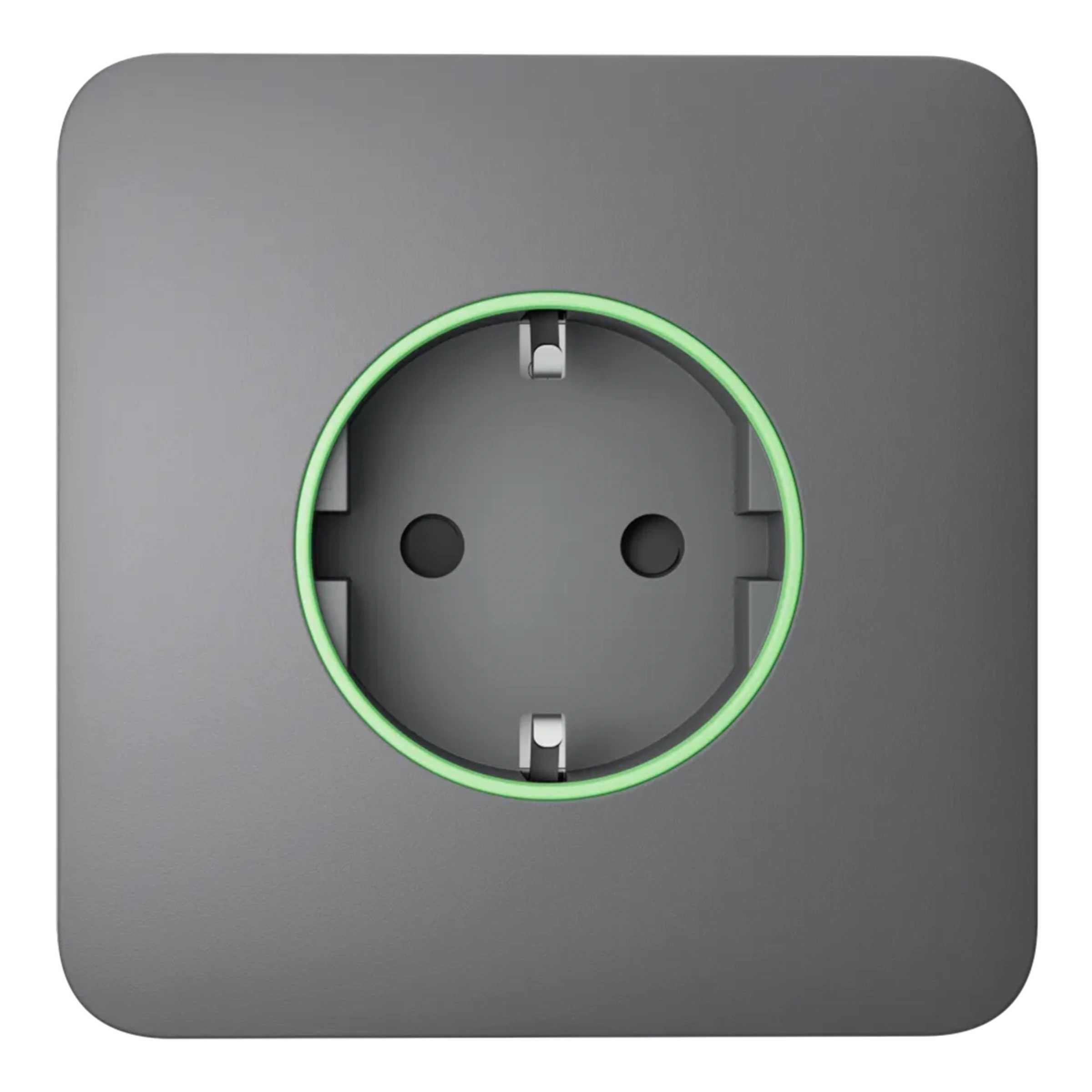 Розумна розетка з функцією моніторингу споживання електроенергії Ajax Outlet [type F] Jeweller - Grey