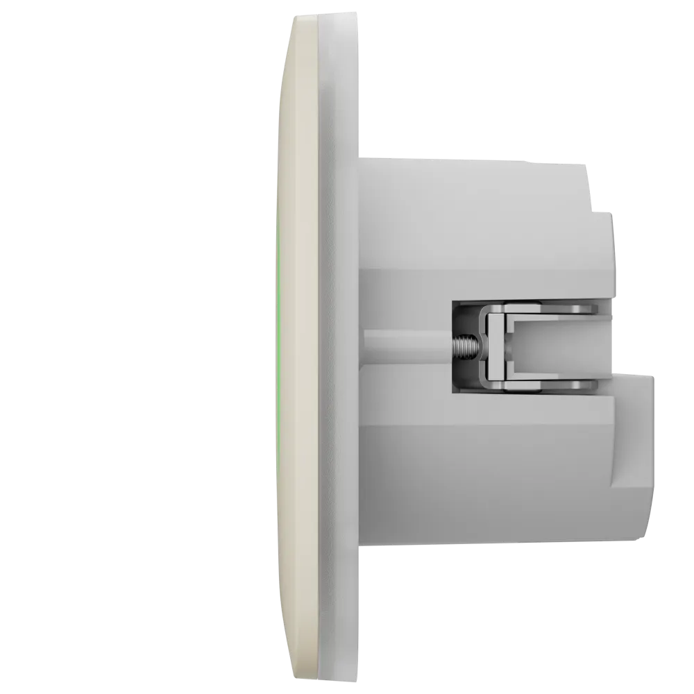 Розумна розетка з функцією моніторингу споживання електроенергії Ajax Outlet [type F] Jeweller - Ivory