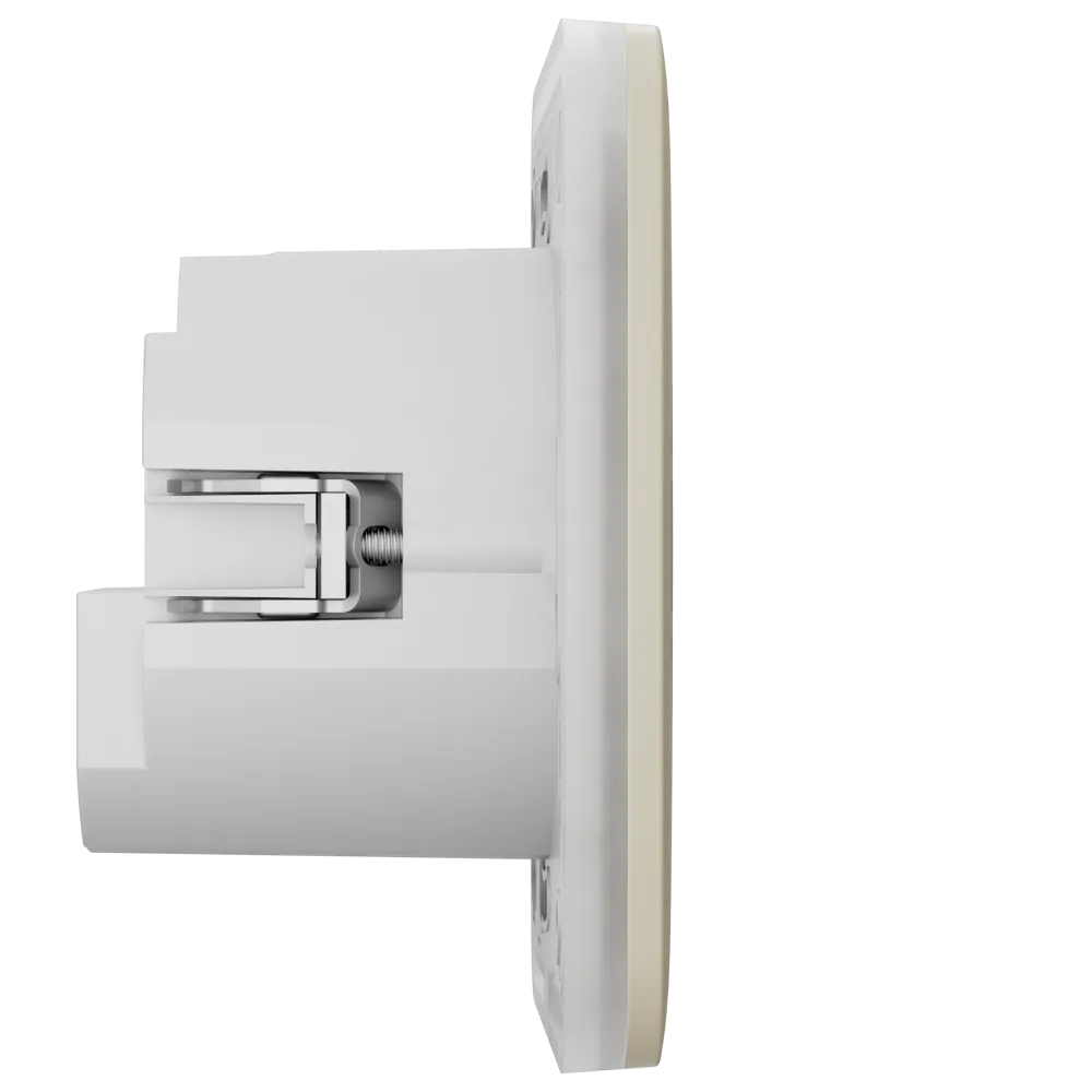 Розумна розетка з функцією моніторингу споживання електроенергії Ajax Outlet [type F] Jeweller - Ivory