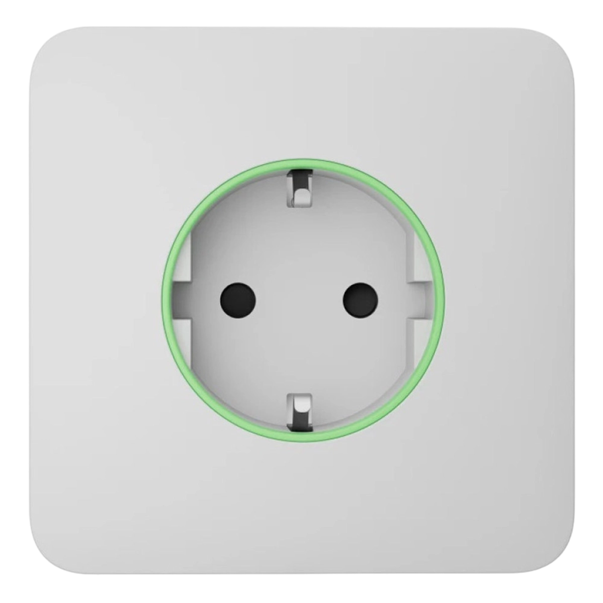 Розумна розетка з функцією моніторингу споживання електроенергії Ajax Outlet [type F] Jeweller - White