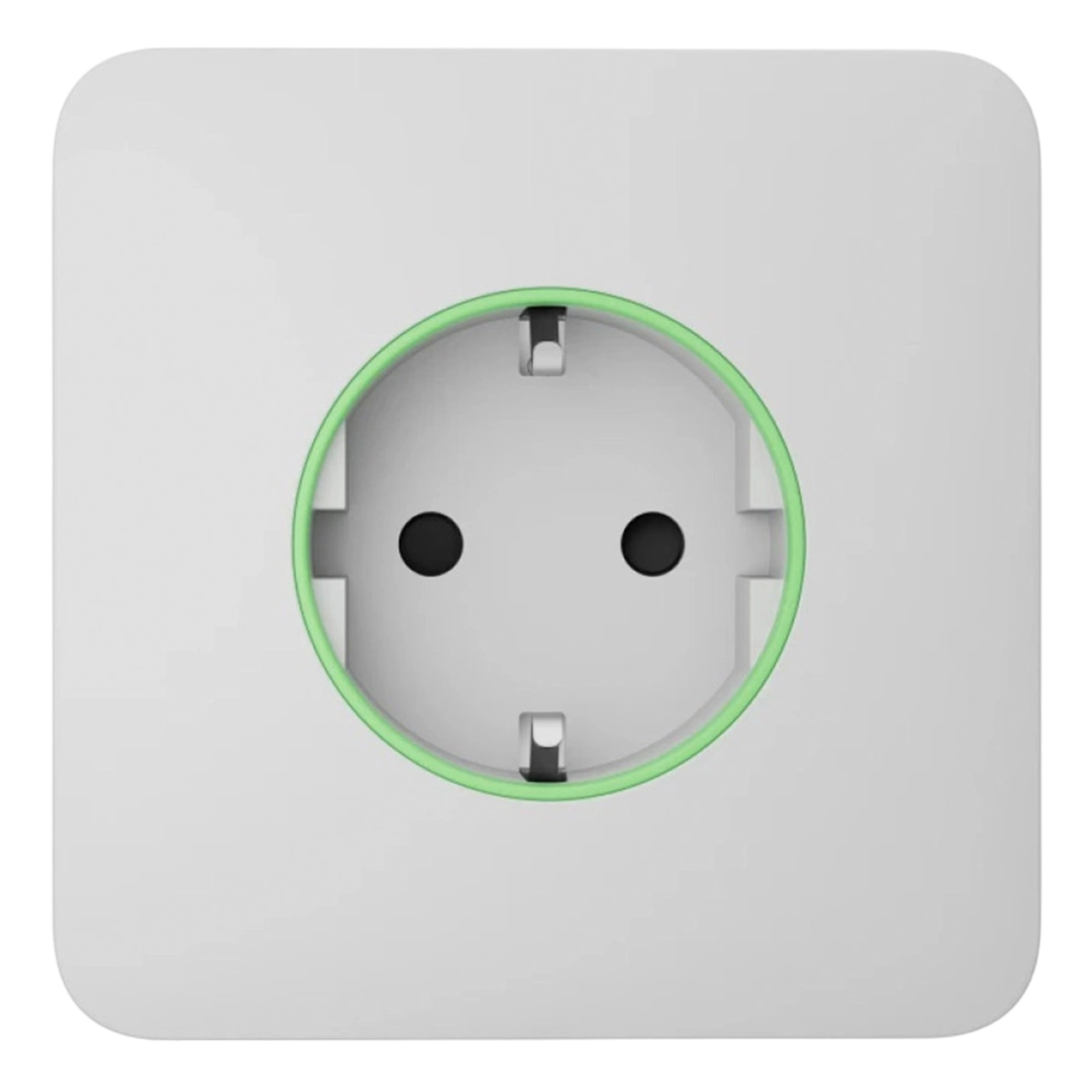 Розумна розетка з функцією моніторингу споживання електроенергії Ajax Outlet [type F] Jeweller - White