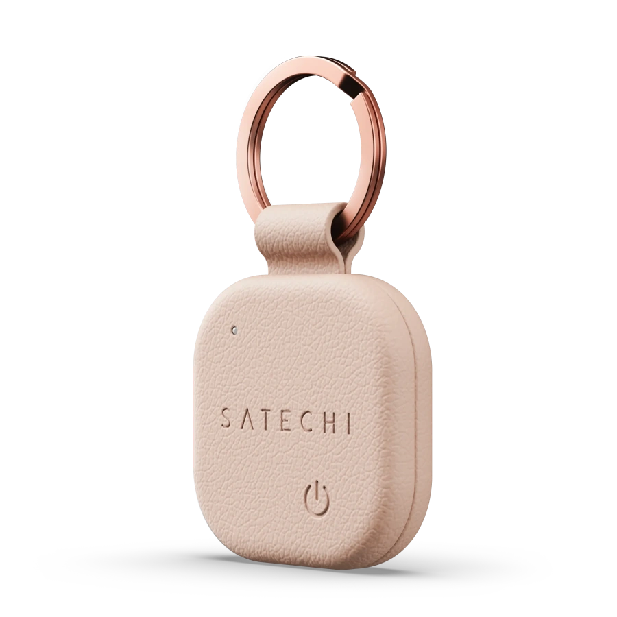 Умный брелок Satechi Vegan-Leather FindAll Keychain with Apple FindMy - Desert Rose (ST-LKCFR)