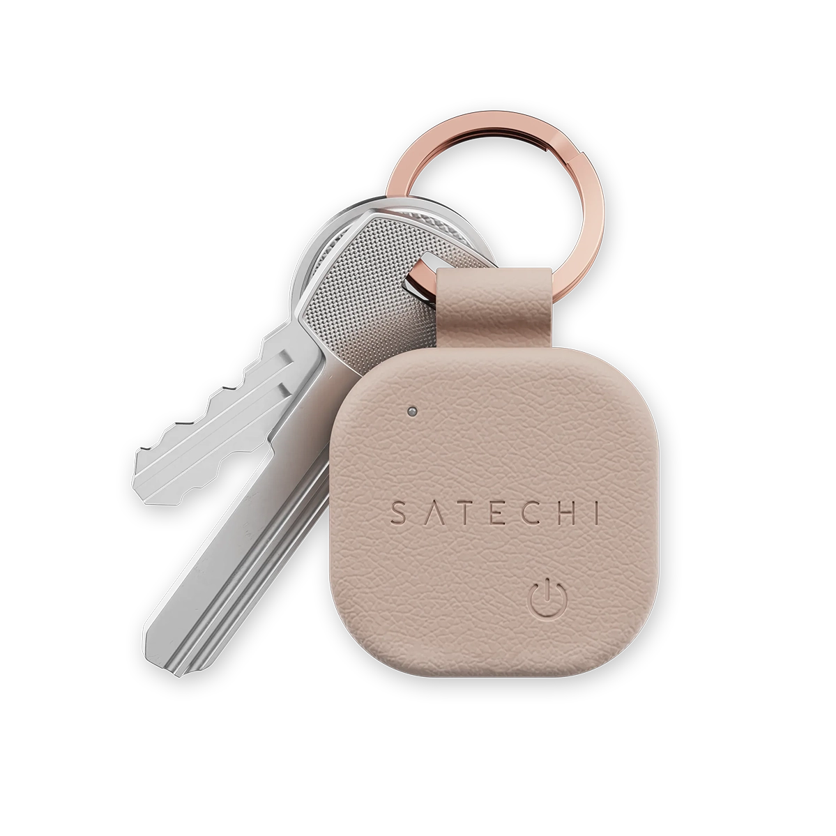 Умный брелок Satechi Vegan-Leather FindAll Keychain with Apple FindMy - Desert Rose (ST-LKCFR)