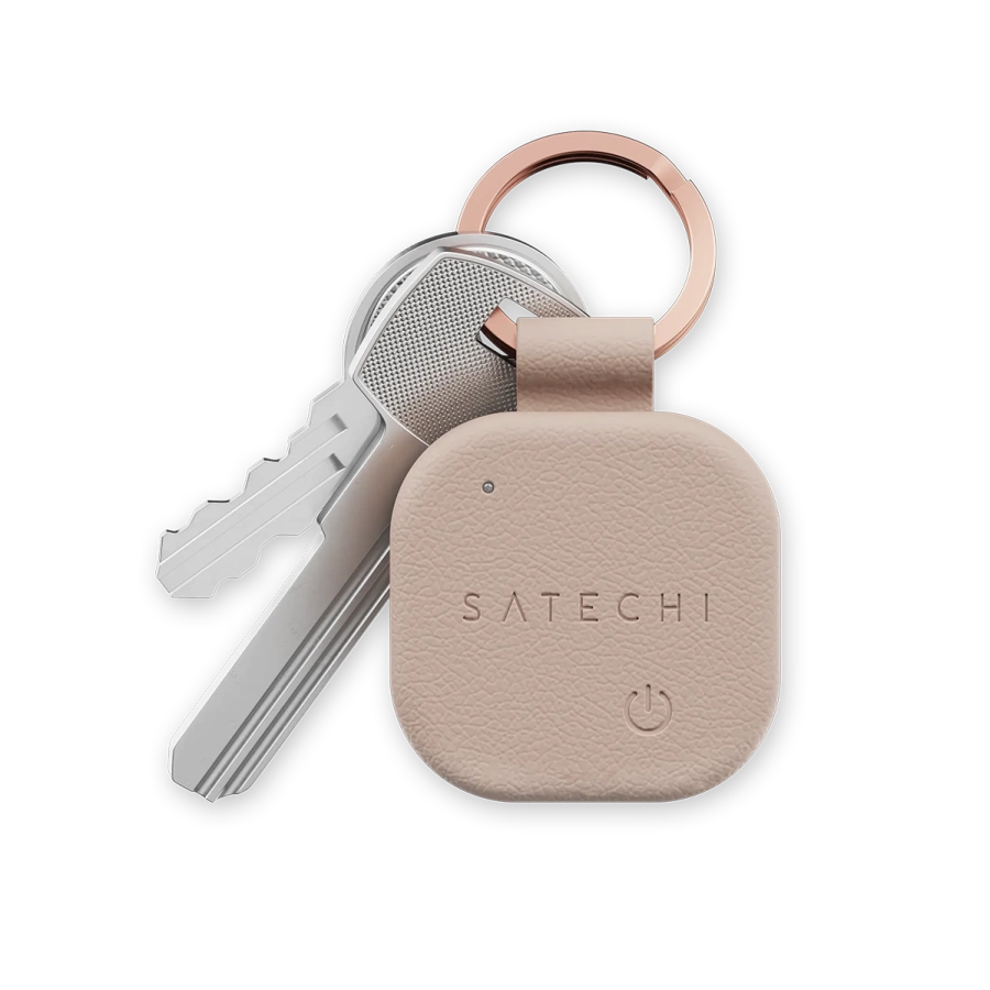 Умный брелок Satechi Vegan-Leather FindAll Keychain with Apple FindMy - Desert Rose (ST-LKCFR)