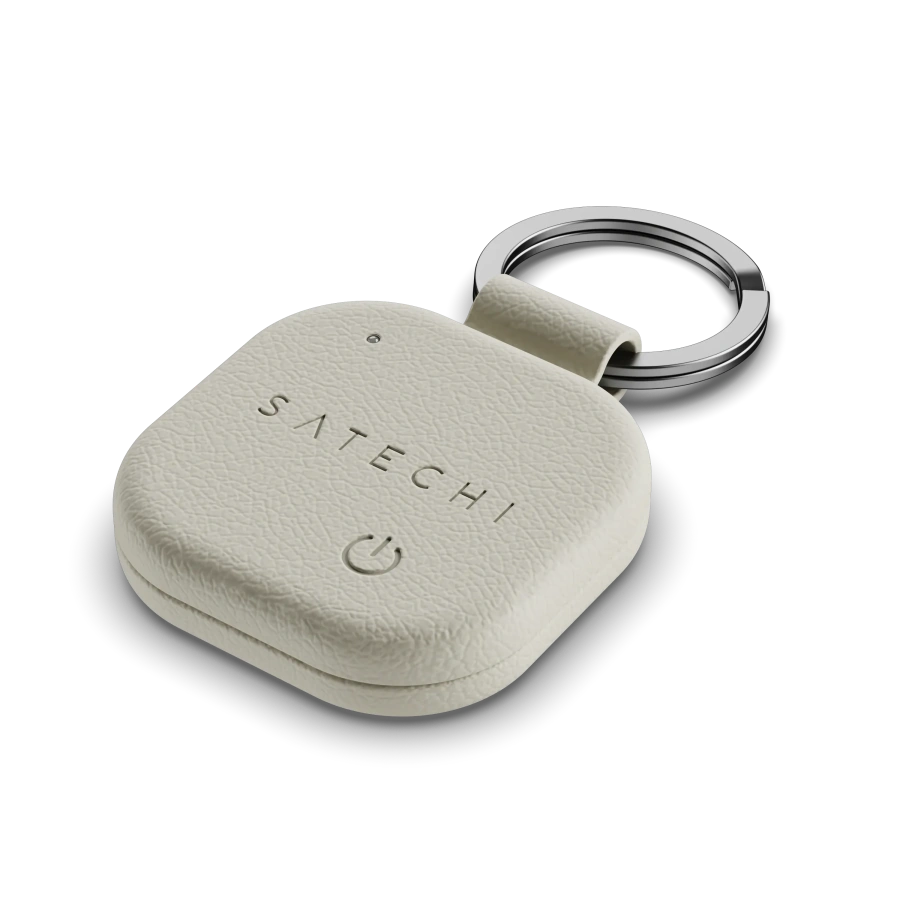 Умный брелок Satechi Vegan-Leather FindAll Keychain with Apple FindMy - Sand (ST-LKCFW)