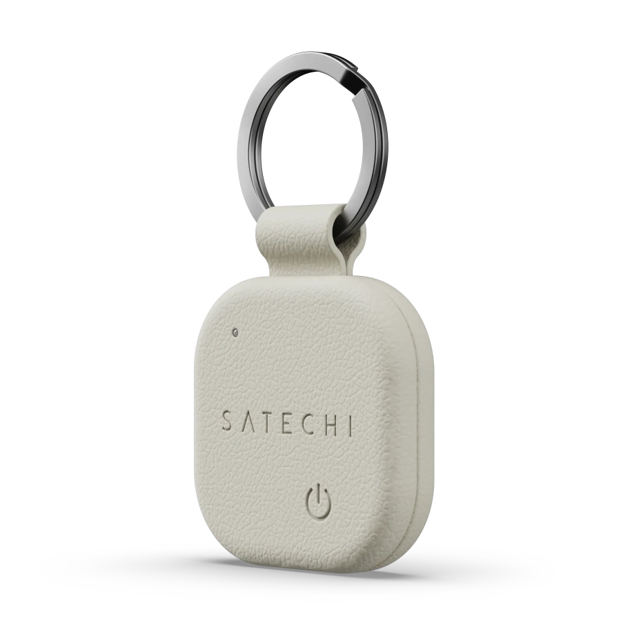 Умный брелок Satechi Vegan-Leather FindAll Keychain with Apple FindMy - Sand (ST-LKCFW)