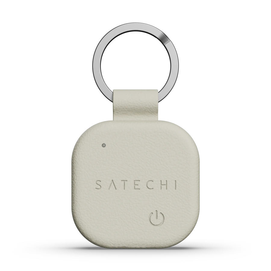 Умный брелок Satechi Vegan-Leather FindAll Keychain with Apple FindMy - Sand (ST-LKCFW)