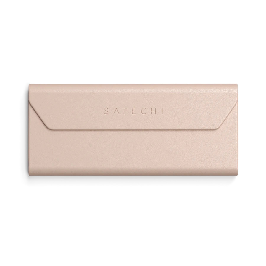 Умный футляр для очков Satechi Vegan-Leather FindAll Glasses Case c Apple FindMy - Desert Rose (ST-LFAGCR)
