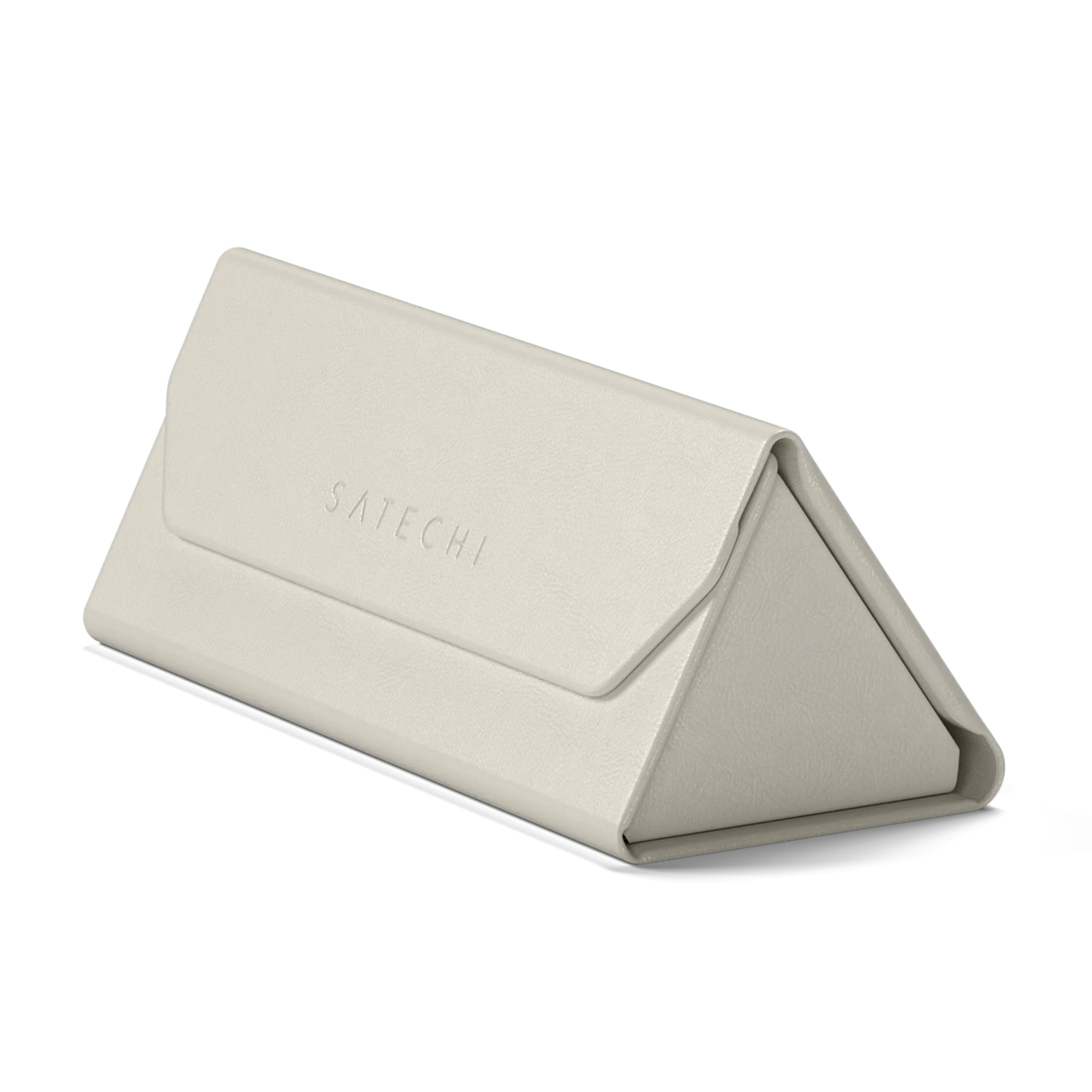 Умный футляр для очков Satechi Vegan-Leather FindAll Glasses Case с Apple FindMy - Sand (ST-LFAGCW)