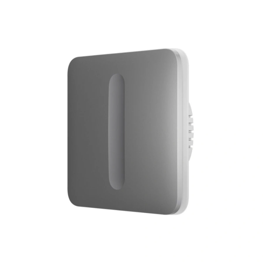 Розумний сенсорний димерний вимикач світла Ajax LightSwitch (Dimmer) Jeweller - Fog