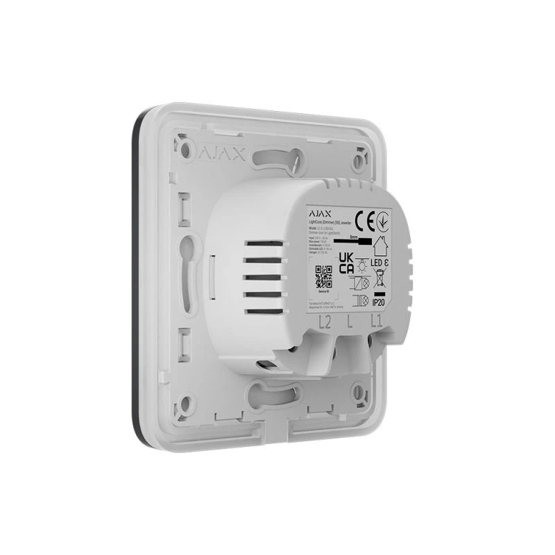 Розумний сенсорний димерний вимикач світла Ajax LightSwitch (Dimmer) Jeweller - Graphite