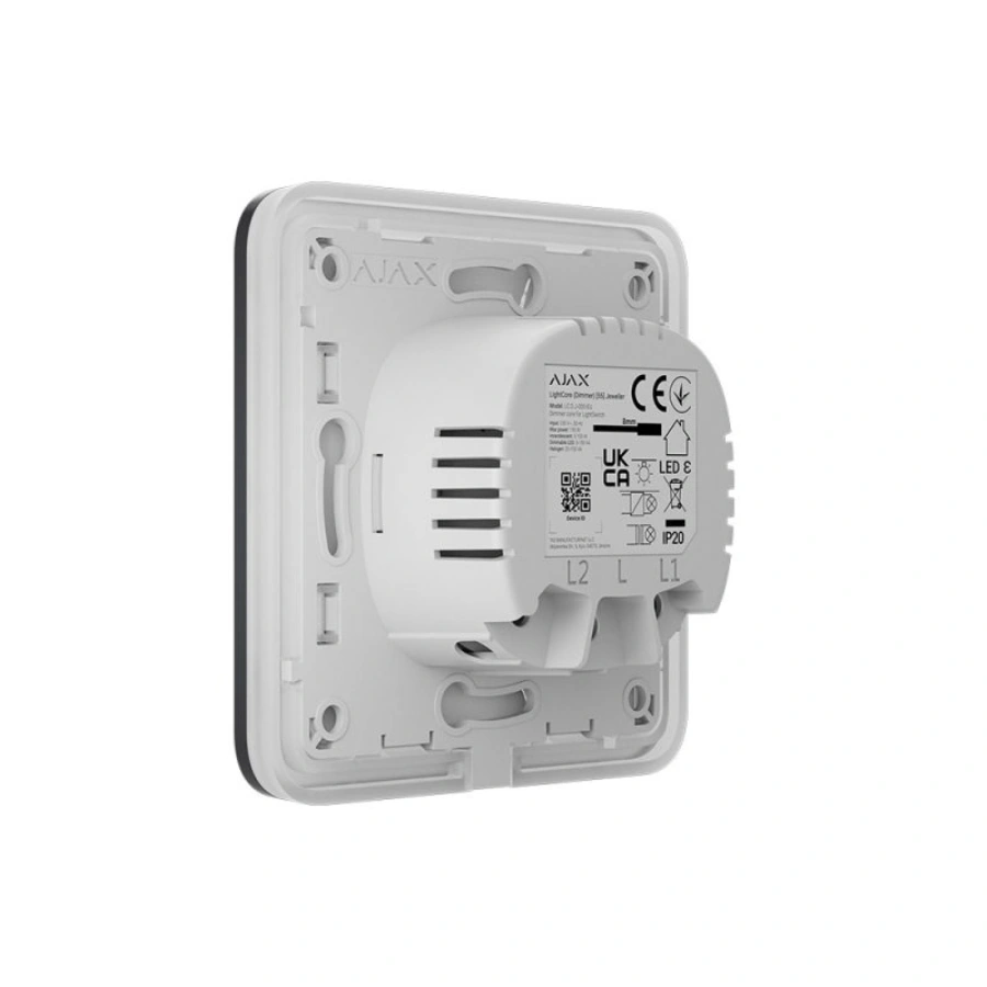 Умный сенсорный димерный выключатель света Ajax LightSwitch (Dimmer) Jeweller - Graphite