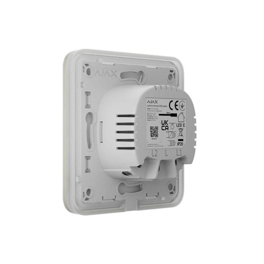 Розумний сенсорний димерний вимикач світла Ajax LightSwitch (Dimmer) Jeweller - Oyster