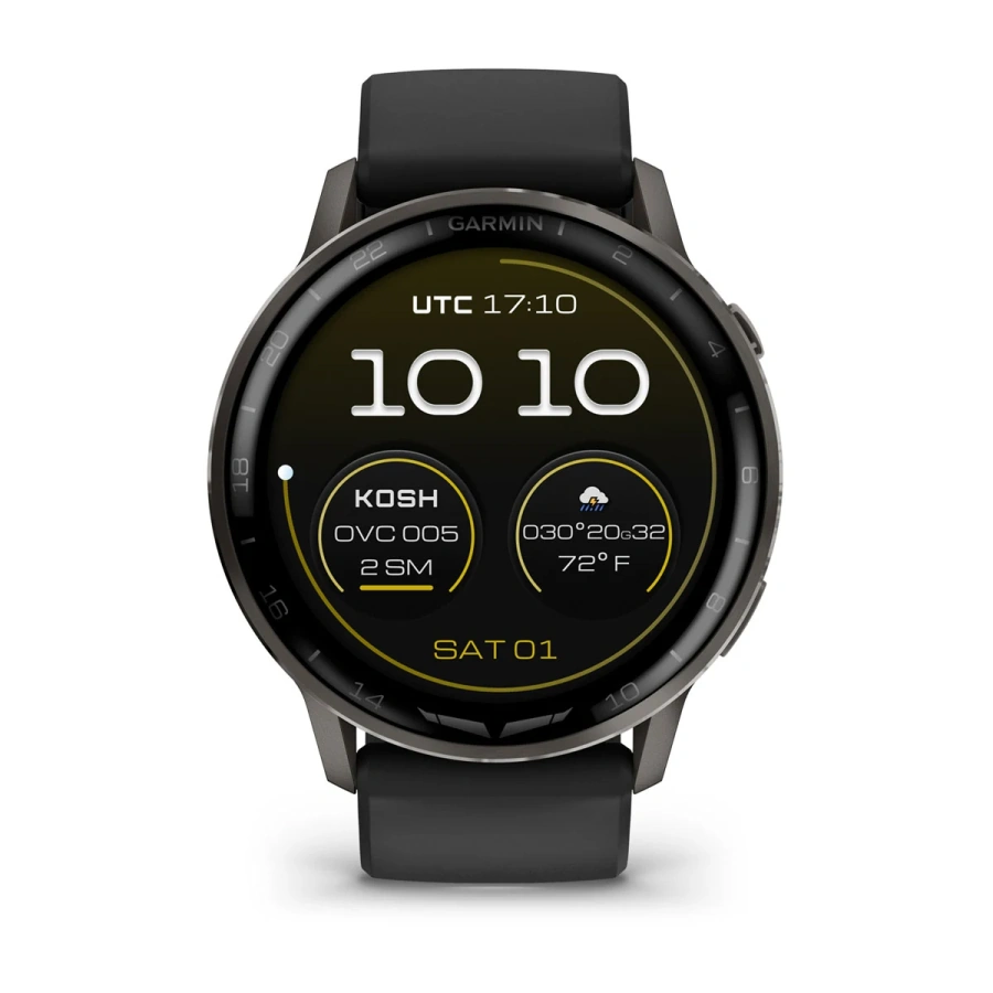 Смарт-часы Garmin D2 Air X15 - Slate Case with Black Silicone Band (010-03014-51)