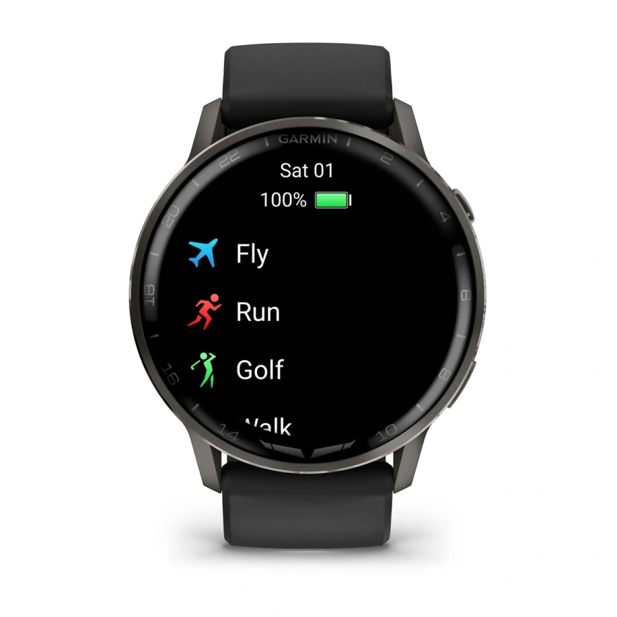 Смарт-часы Garmin D2 Air X15 - Slate Case with Black Silicone Band (010-03014-51)