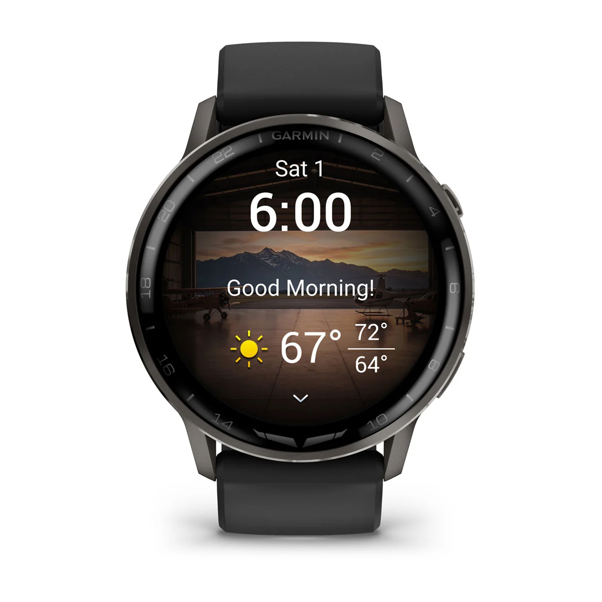 Смарт-часы Garmin D2 Air X15 - Slate Case with Black Silicone Band (010-03014-51)