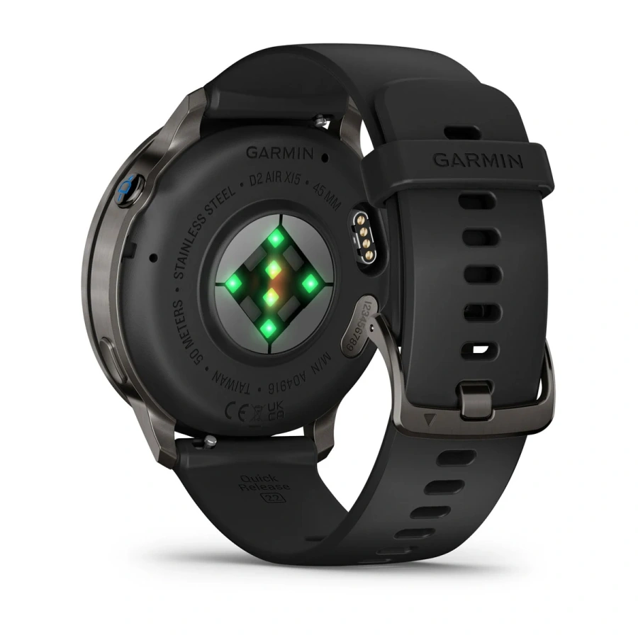 Смарт-часы Garmin D2 Air X15 - Slate Case with Black Silicone Band (010-03014-51)