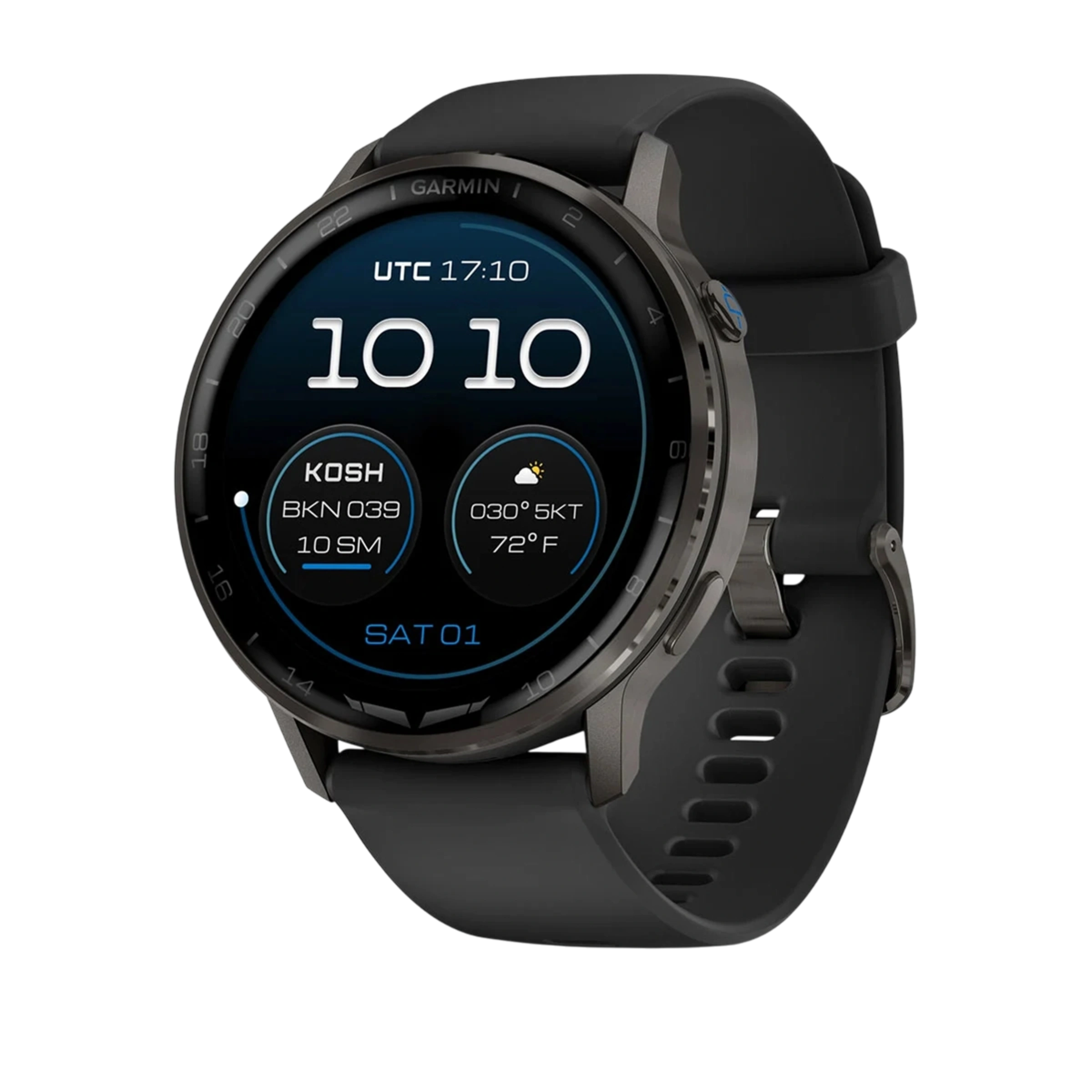 Смарт-часы Garmin D2 Air X15 - Slate Case with Black Silicone Band (010-03014-51)