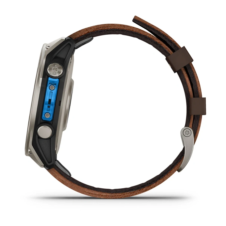Смарт-годинник Garmin D2 Mach 2 47 mm AMOLED Sapphire - Titanium Case with Oxford Brown Leather Band (010-02904-30/31)