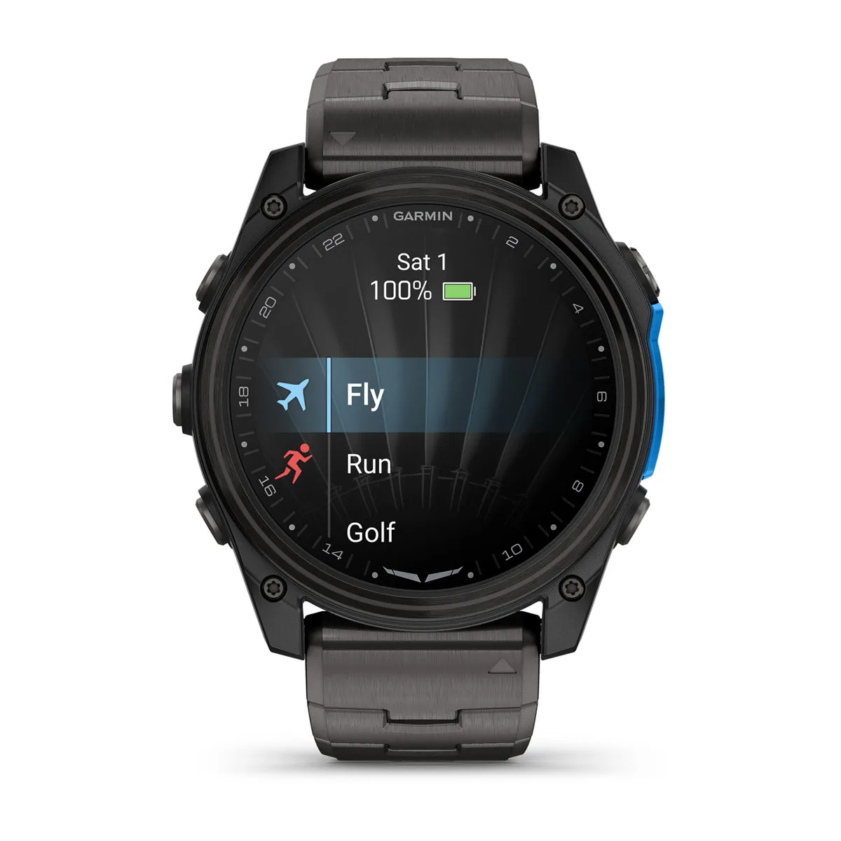 Смарт-часы Garmin D2 Mach 2 51 mm AMOLED Sapphire - Carbon Gray DLC Titanium Case with Vented Titanium Bracelet (010-02905-30/31)