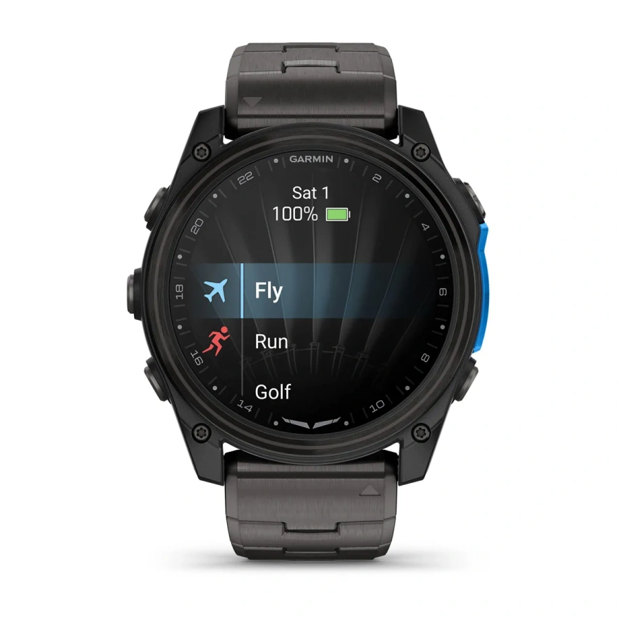 Смарт-годинник Garmin D2 Mach 2 51 mm AMOLED Sapphire - Carbon Gray DLC Titanium Case with Vented Titanium Bracelet (010-02905-30/31)