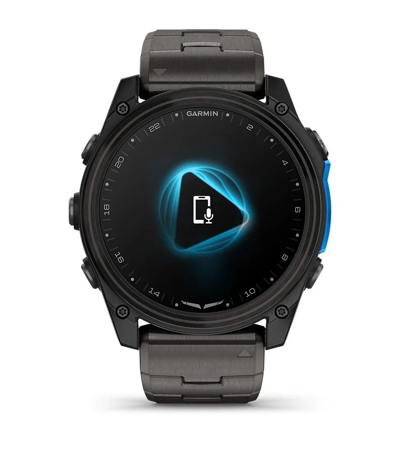 Смарт-часы Garmin D2 Mach 2 51 mm AMOLED Sapphire - Carbon Gray DLC Titanium Case with Vented Titanium Bracelet (010-02905-30/31)