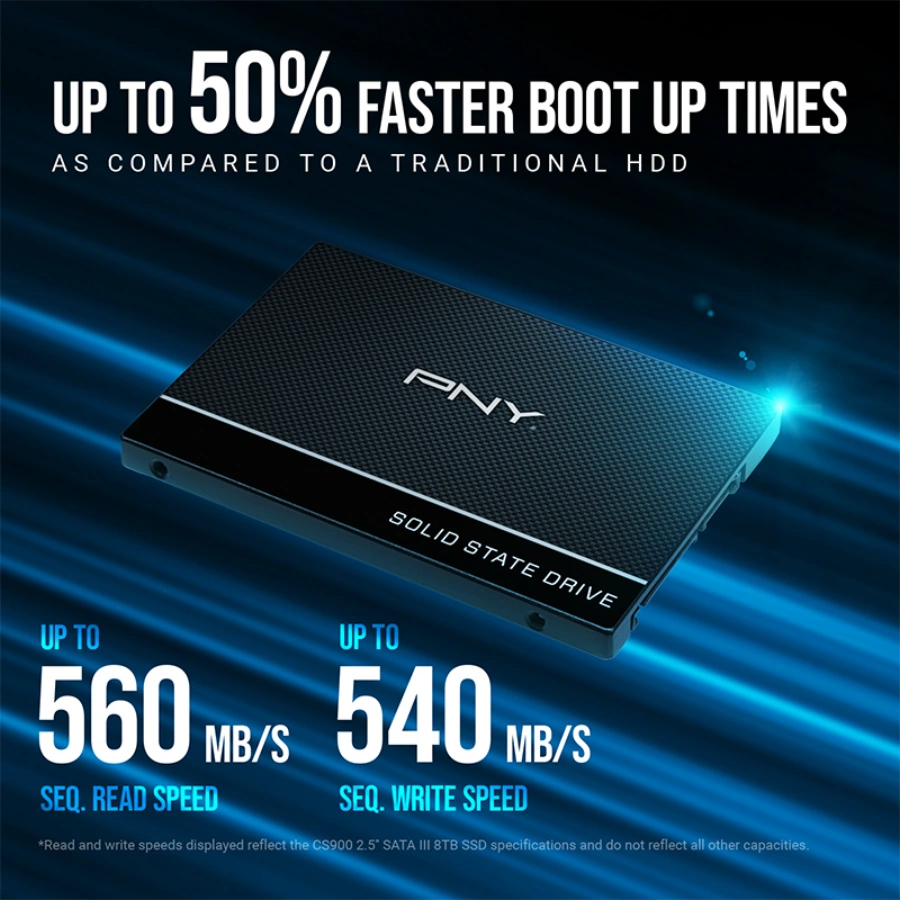 SSD накопитель PNY CS900 250GB (SSD7CS900-250-RB)