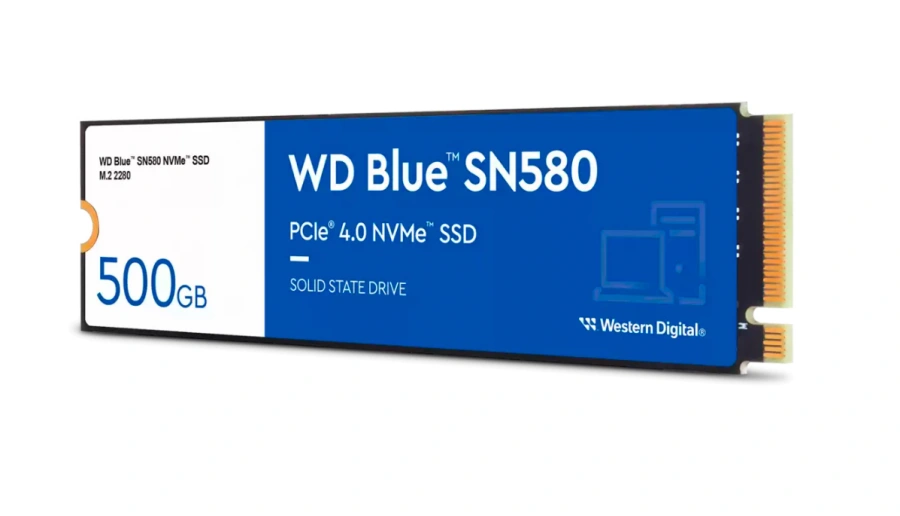 SSD накопитель WD M.2 2280 500GB SN580 Blue (WDS500G3B0E)