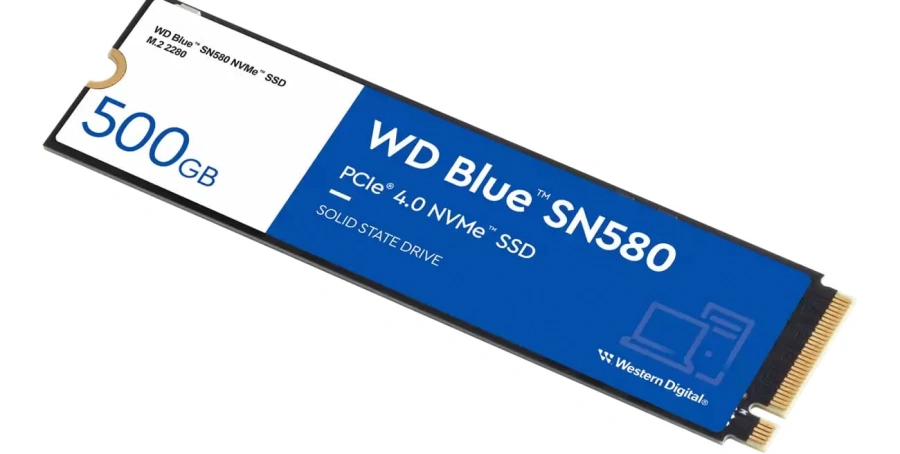 SSD накопитель WD M.2 2280 500GB SN580 Blue (WDS500G3B0E)