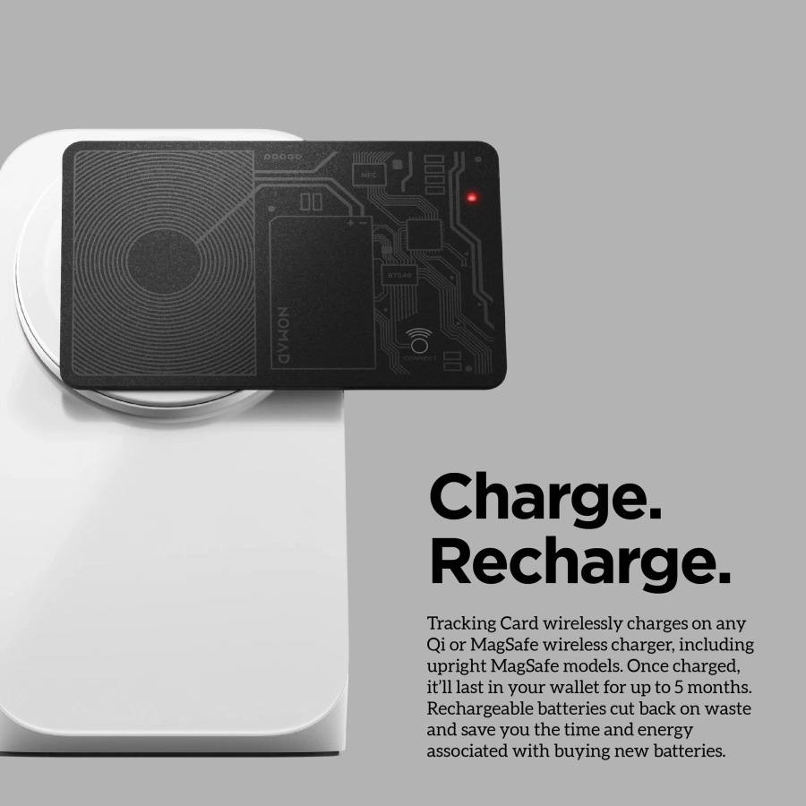 Трекер-картка Nomad Tracking Card Air with Apple Find My [5 Months Battery Life] - Black (NM01297185)