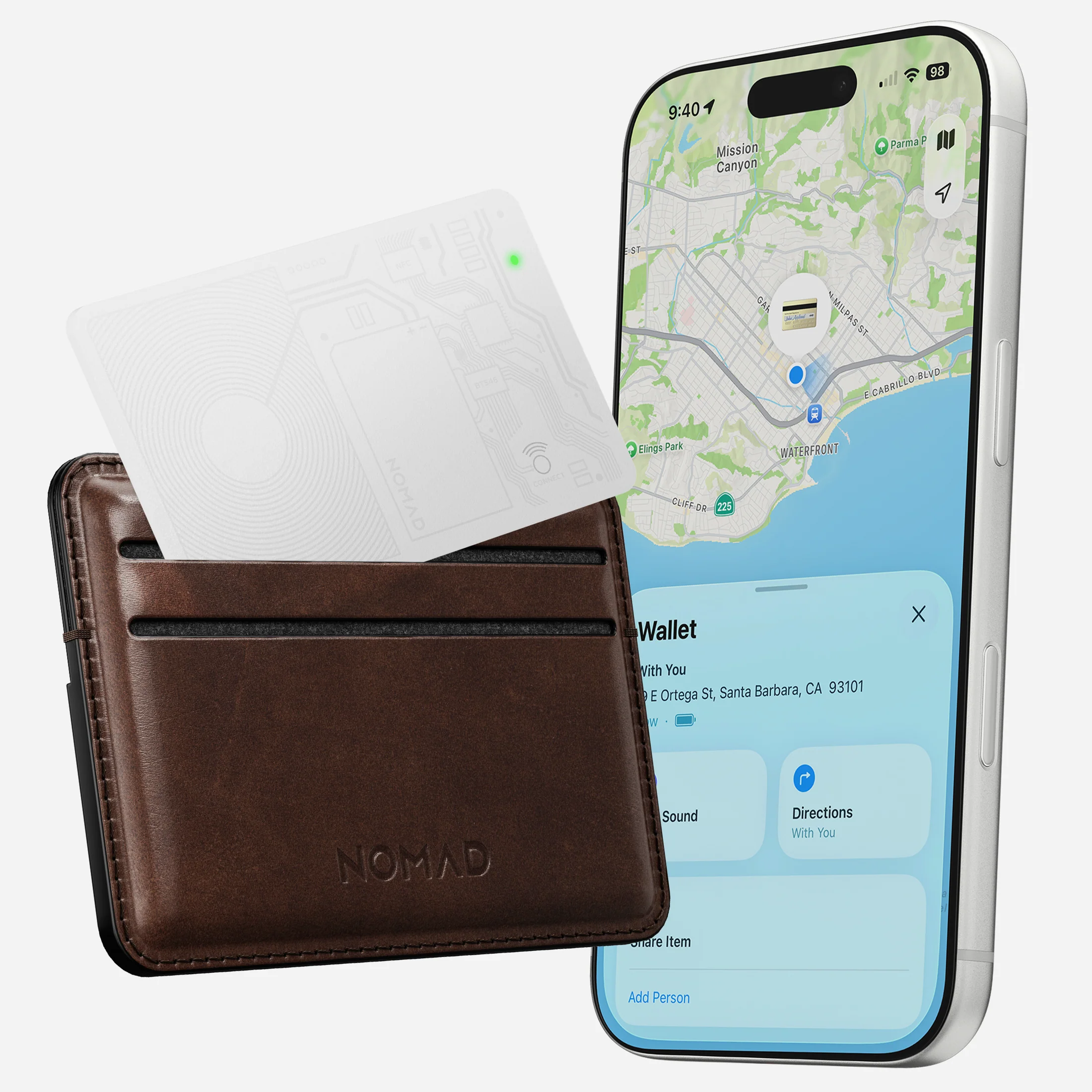 Трекер-картка Nomad Tracking Card Air with Apple Find My - White (NM011321858)