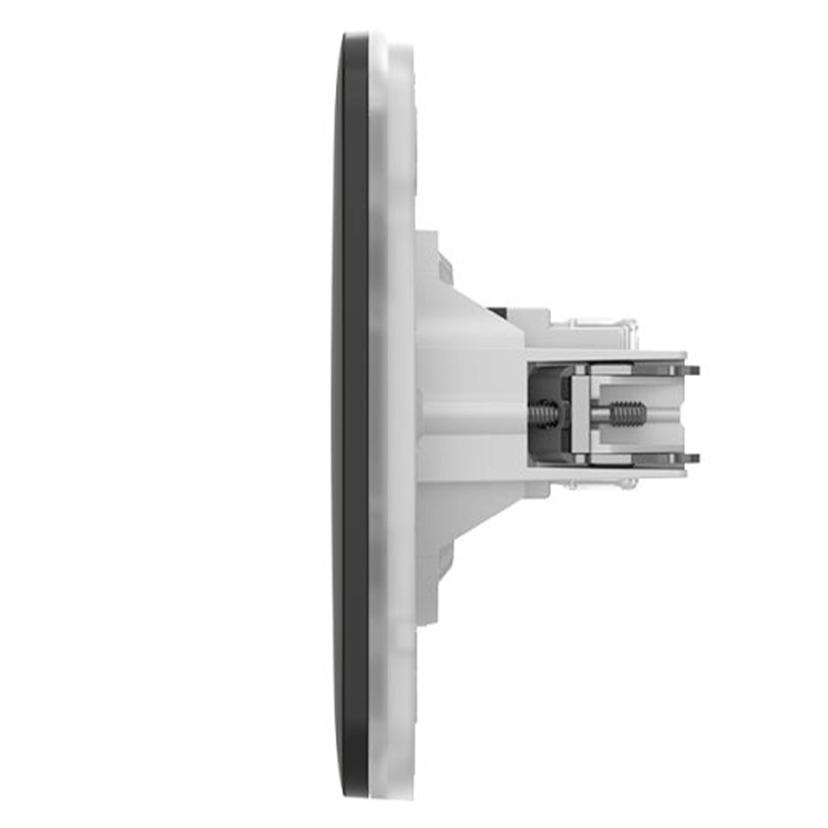 Вбудована інтернет-розетка з двома портами Ajax Outlet (LAN) - Black